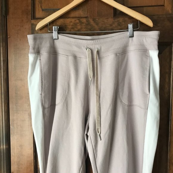 Calvin Klein Performance Mauve/Ivory Hoodie Jacket & Drawstring Joggers Set 3X - Picture 11 of 16